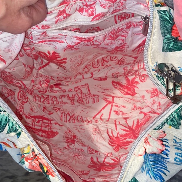 Floral Pink and Cream Women's Bag - Picture 8 of 11